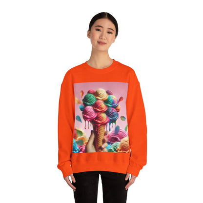 Colorful Ice Cream Crewneck Sweatshirt - Sweet Summer Vibes