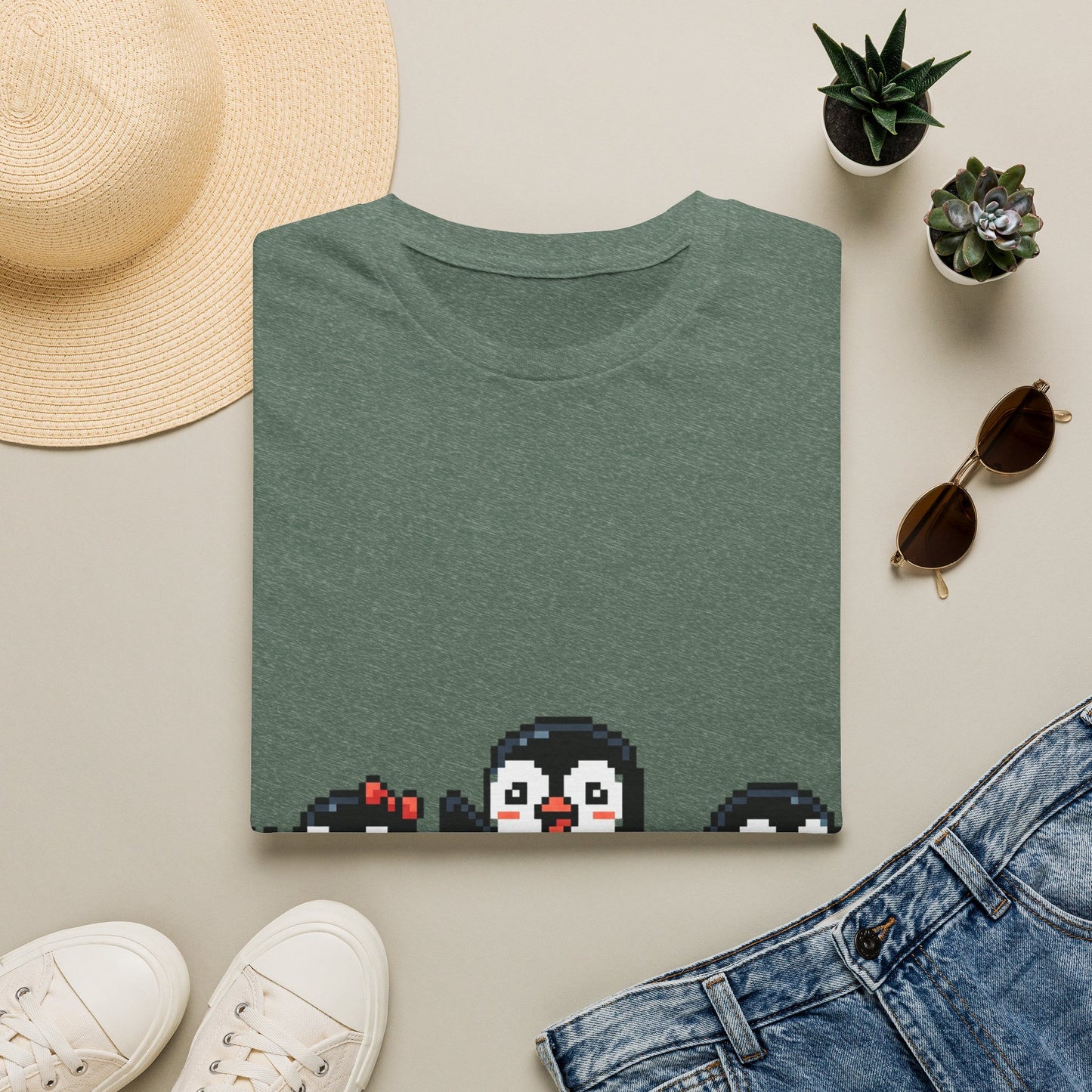 Penguin Pixel Tee — Cute Retro Pixel Art Penguins T-Shirt