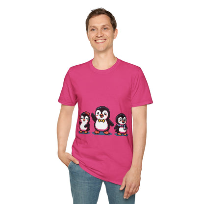Penguin Pixel Tee — Cute Retro Pixel Art Penguins T-Shirt