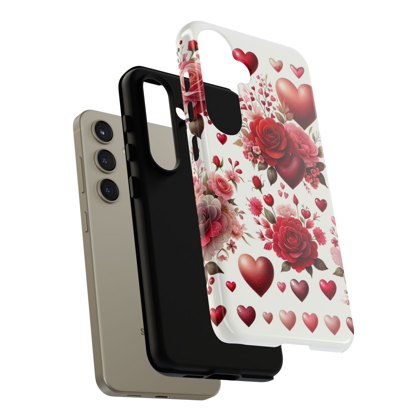 Heartfelt Floral Phone Case | Tough Cases for Love & Romance