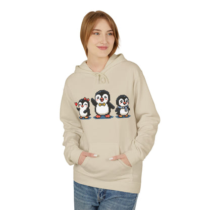 Pixel Penguin Hoodie — Cute Retro 8-Bit Penguin Family Pullover