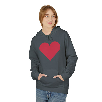Heart & Rose Pattern Hoodie — Romantic Floral Valentine Pullover