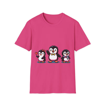 Penguin Pixel Tee — Cute Retro Pixel Art Penguins T-Shirt