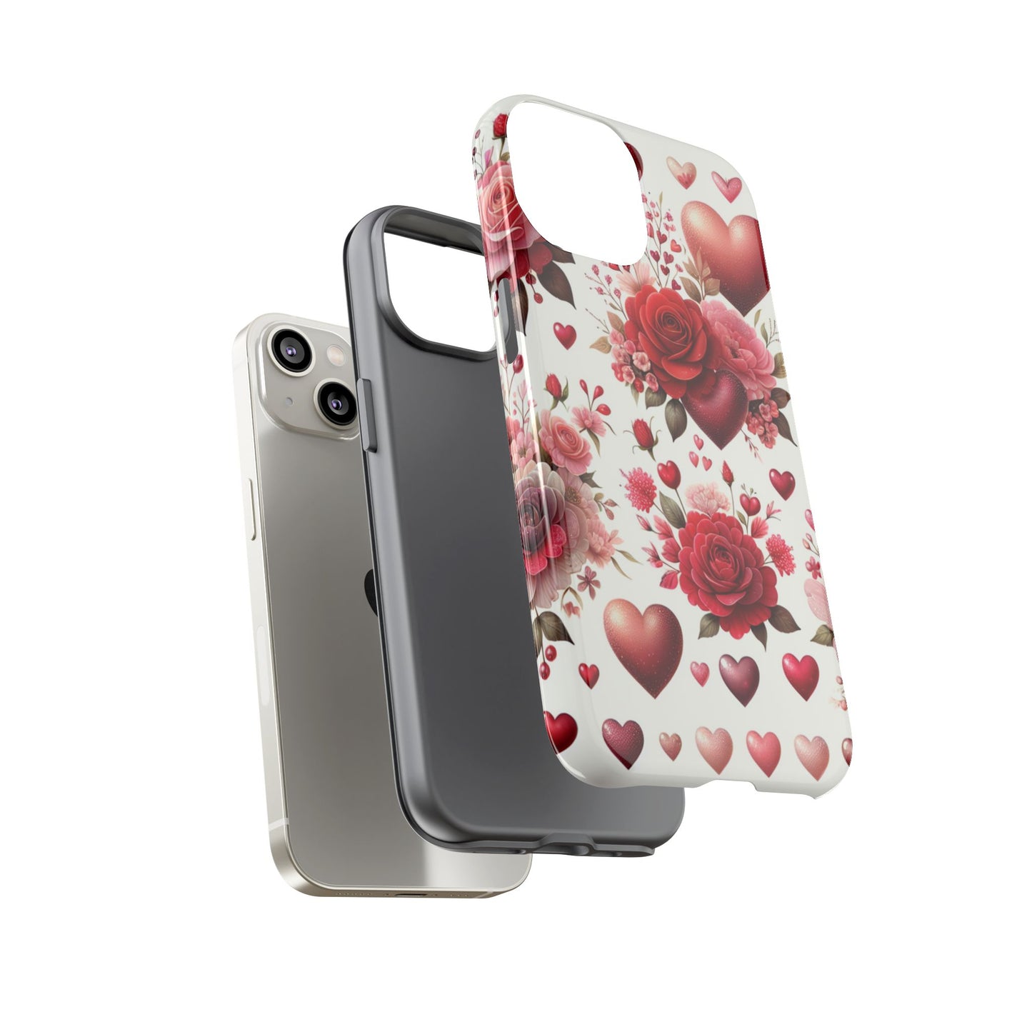 Heartfelt Floral Phone Case | Tough Cases for Love & Romance