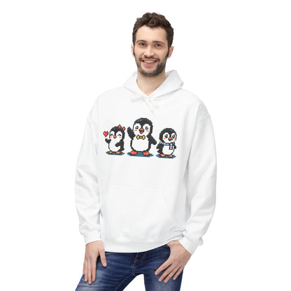 Pixel Penguin Hoodie — Cute Retro 8-Bit Penguin Family Pullover