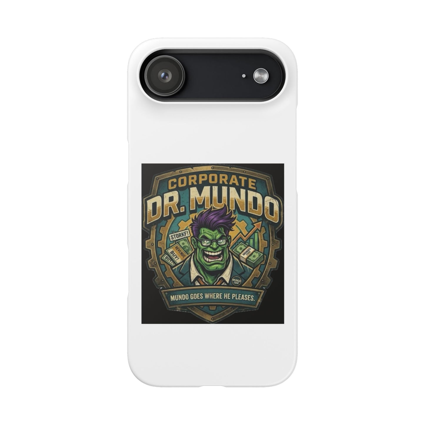 Corporate Dr. Mundo Phone Case — Funny Gaming Snap Case for League of Legends Fans