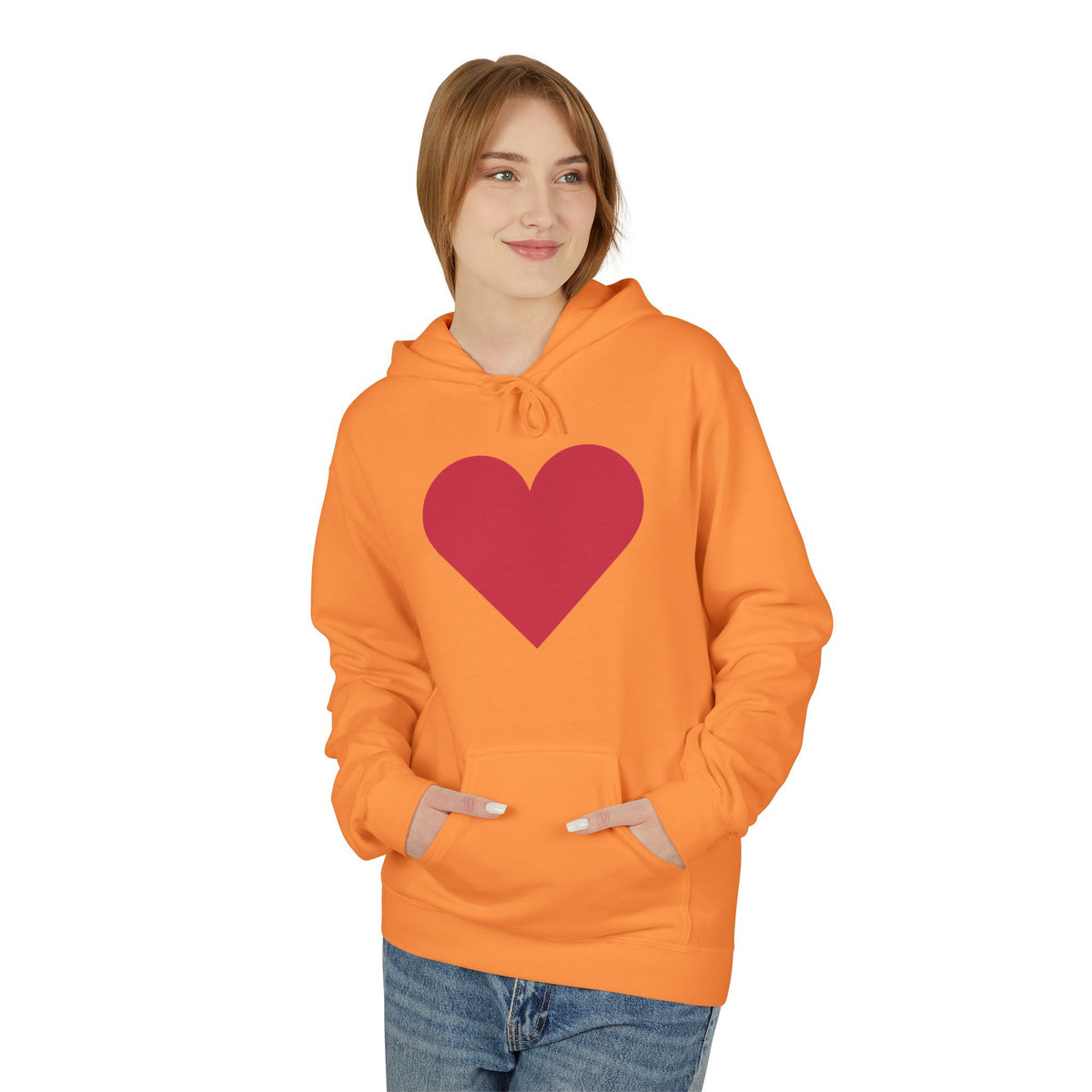 Heart & Rose Pattern Hoodie — Romantic Floral Valentine Pullover