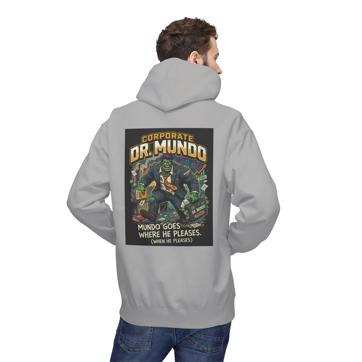 Dr Mundo Retro Arcade Hoodie league of legands— Gaming Champion Pullover