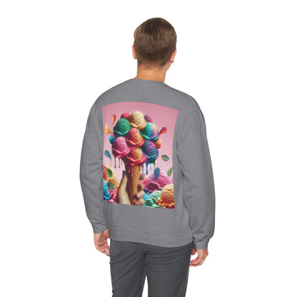 Colorful Ice Cream Crewneck Sweatshirt - Sweet Summer Vibes