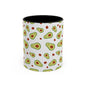 Quirky Avocado Print Coffee Mug - Fun Kitchen Accessory for Unique Coffee Lovers