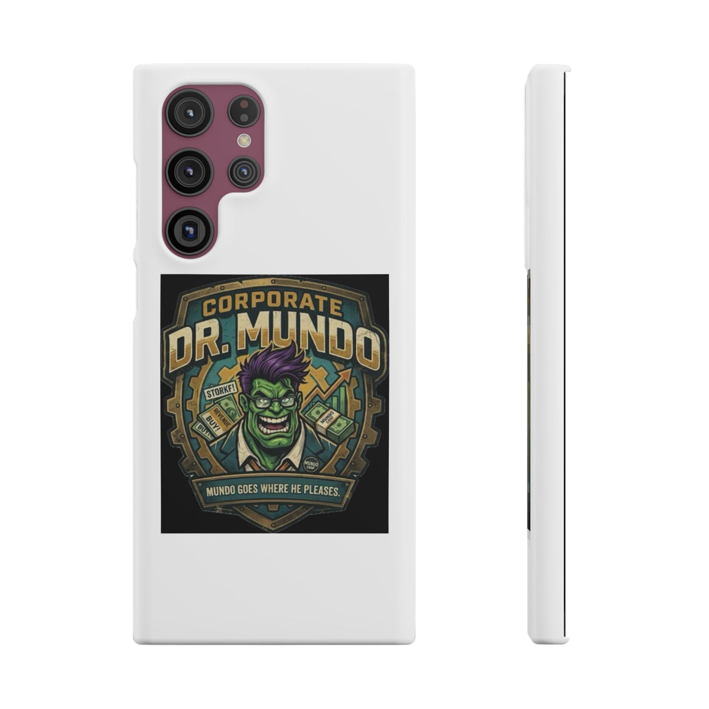 Corporate Dr. Mundo Phone Case — Funny Gaming Snap Case for League of Legends Fans