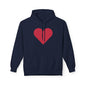 Heart & Rose Pattern Hoodie — Romantic Floral Valentine Pullover