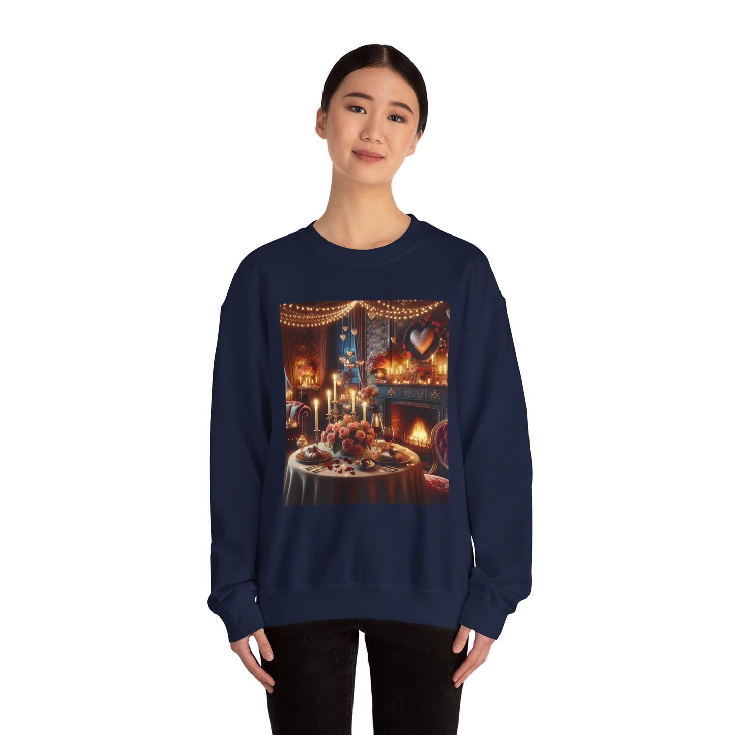 Cozy Romantic Dinner Sweatshirt – Unisex Heavy Blend™ Crewneck