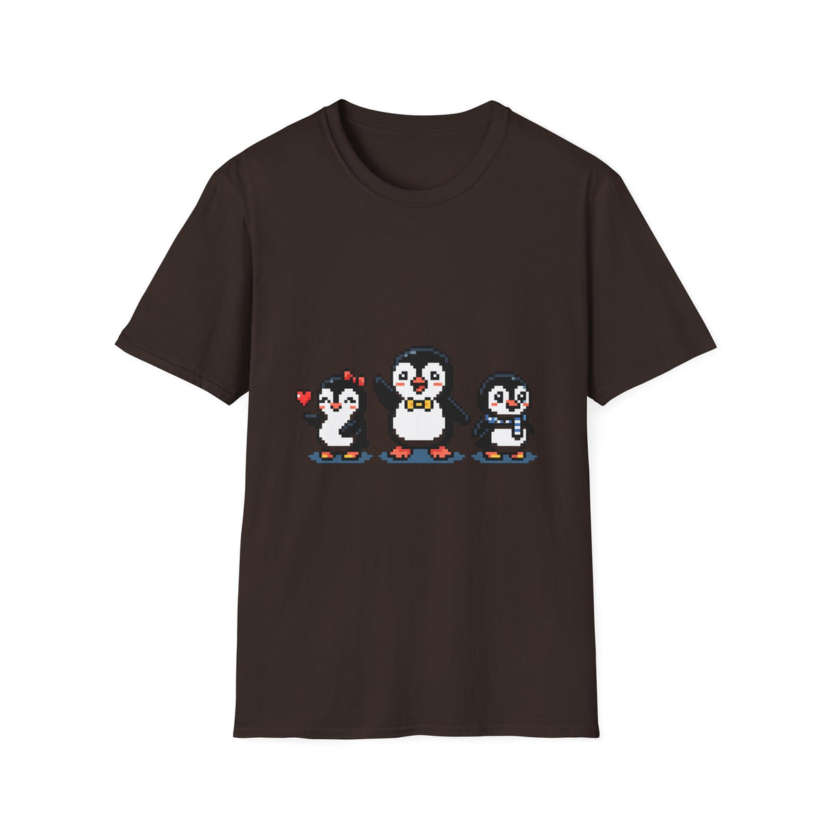 Penguin Pixel Tee — Cute Retro Pixel Art Penguins T-Shirt