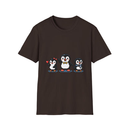 Penguin Pixel Tee — Cute Retro Pixel Art Penguins T-Shirt