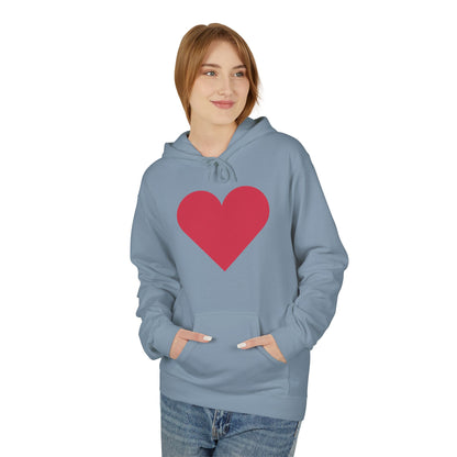 Heart & Rose Pattern Hoodie — Romantic Floral Valentine Pullover