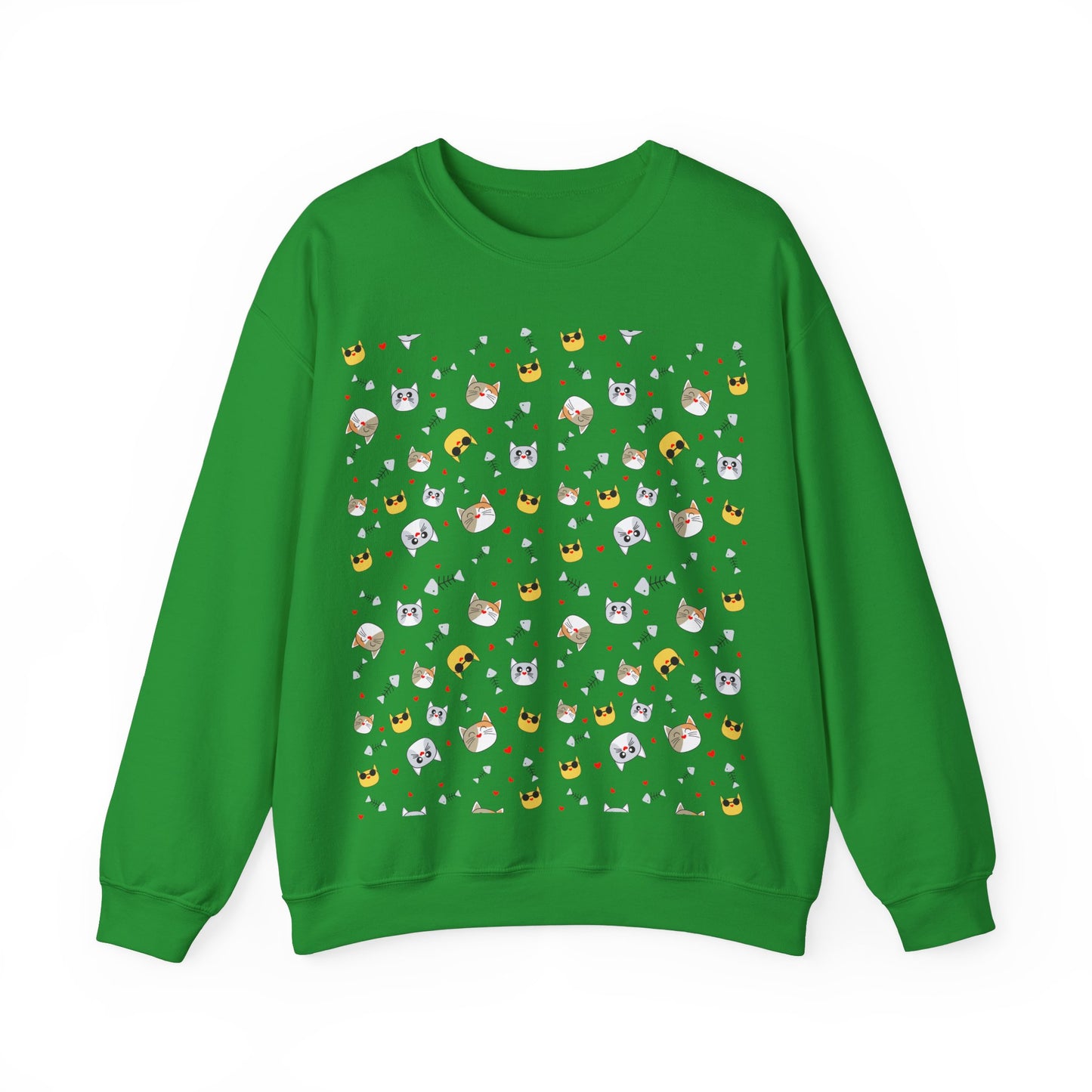 Cute Cartoon Animals Unisex Heavy Blend™ Crewneck Sweatshirt