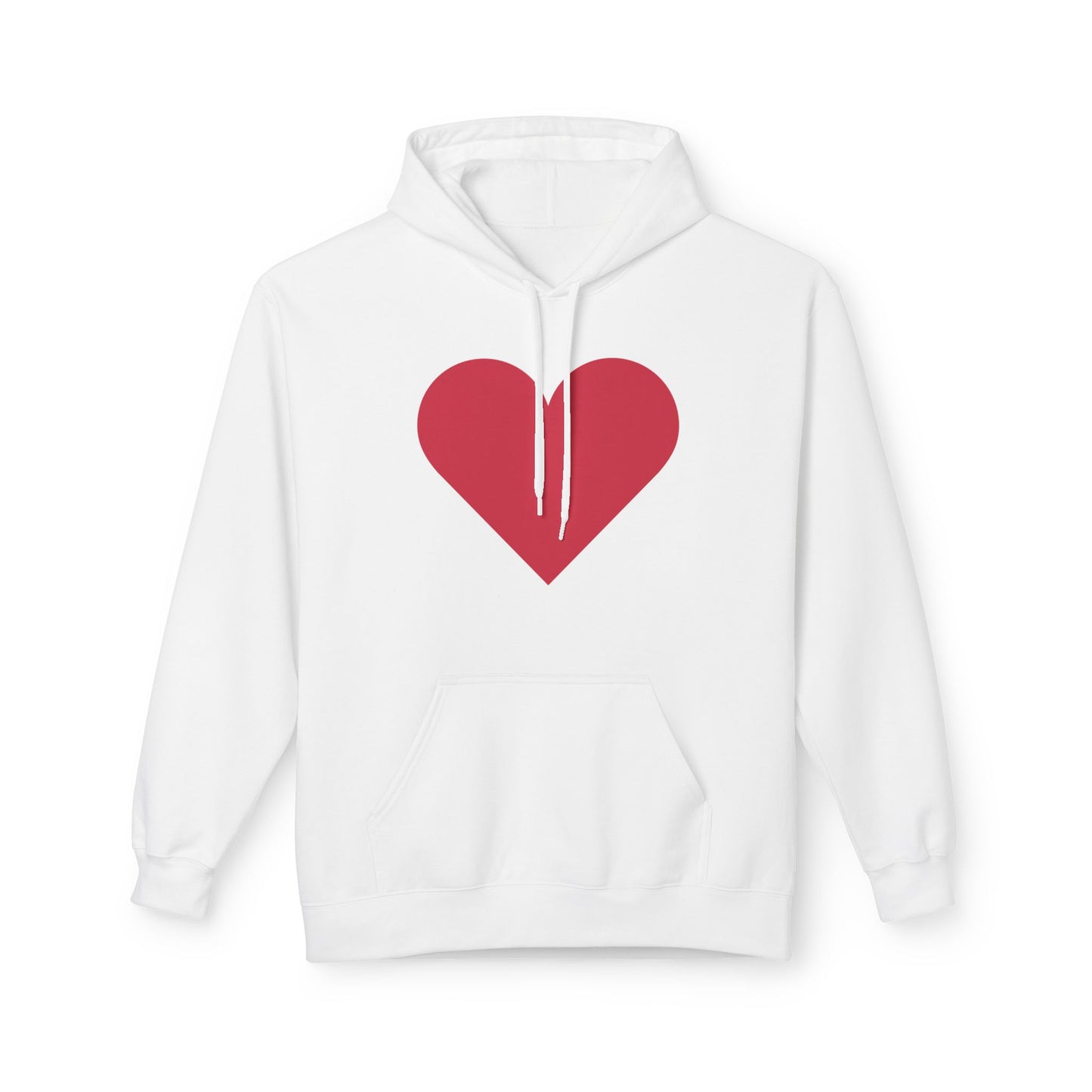 Heart & Rose Pattern Hoodie — Romantic Floral Valentine Pullover