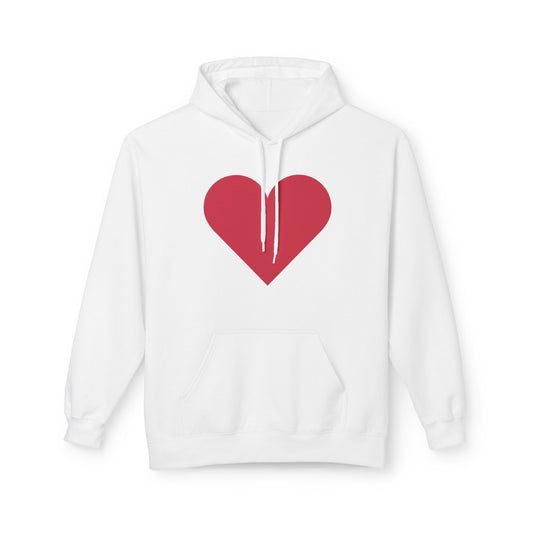 Heart & Rose Pattern Hoodie — Romantic Floral Valentine Pullover
