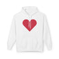 Heart & Rose Pattern Hoodie — Romantic Floral Valentine Pullover