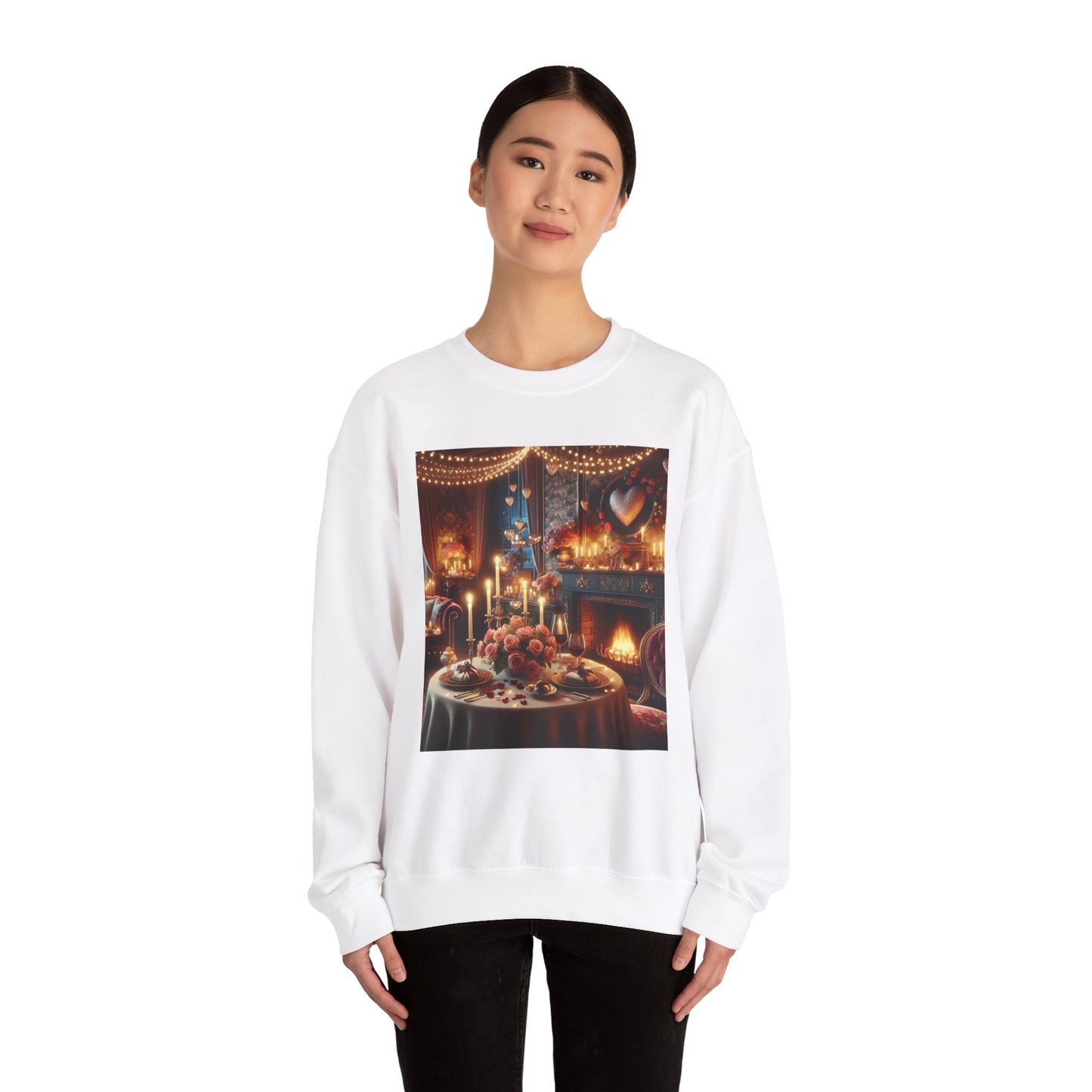 Cozy Romantic Dinner Sweatshirt – Unisex Heavy Blend™ Crewneck