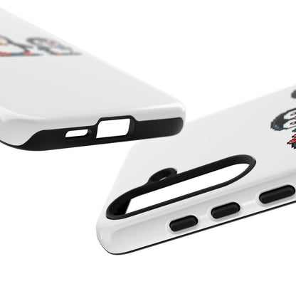 Penguin Pixel Trio Phone Case — Cute Retro 8‑Bit Penguin Family Protective Cover