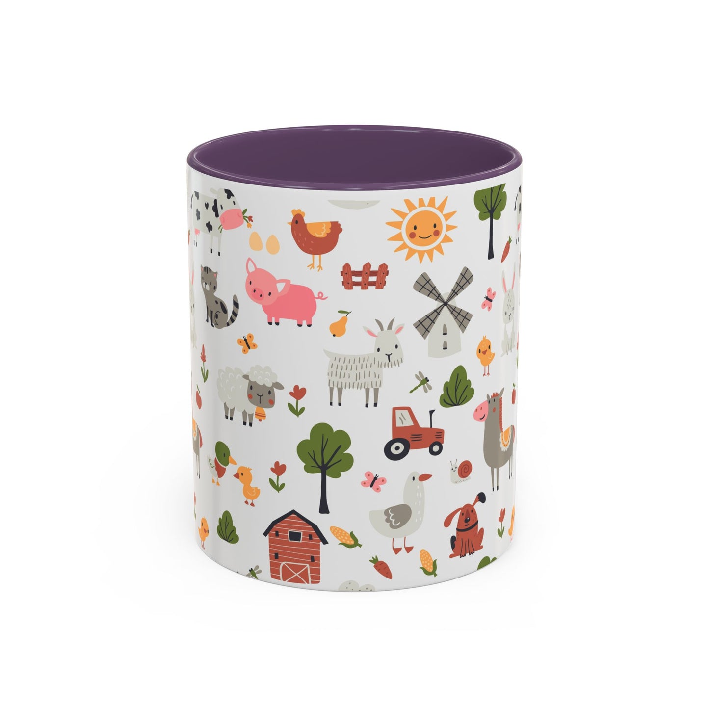 Farmyard Friends Accent Coffee Mug - Cute Animal Design for Cozy Mornings