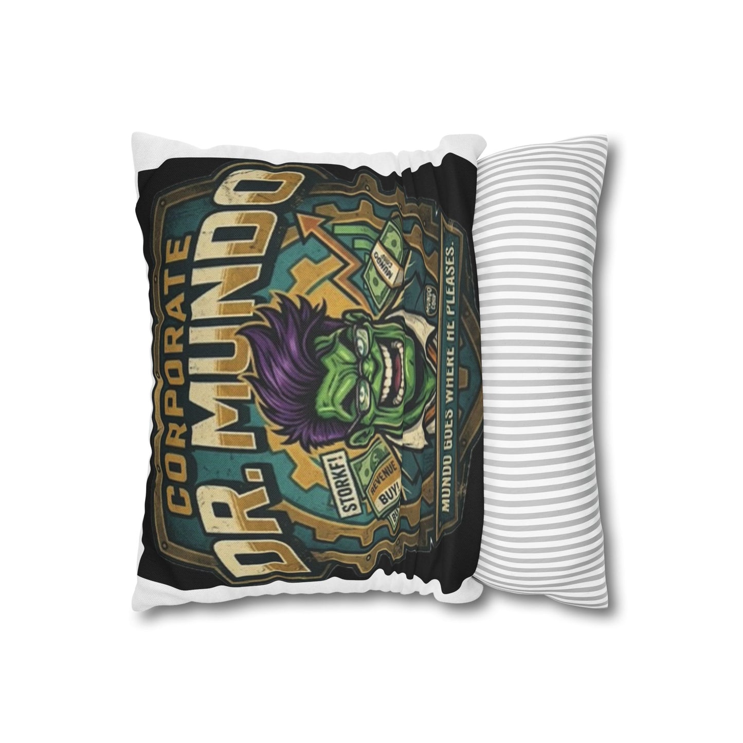 Dr. Mundo Corporate Pillowcase — Funny Gaming Monster Throw Pillowcase