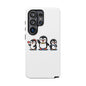 Penguin Pixel Trio Phone Case — Cute Retro 8‑Bit Penguin Family Protective Cover