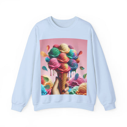 Colorful Ice Cream Crewneck Sweatshirt - Sweet Summer Vibes