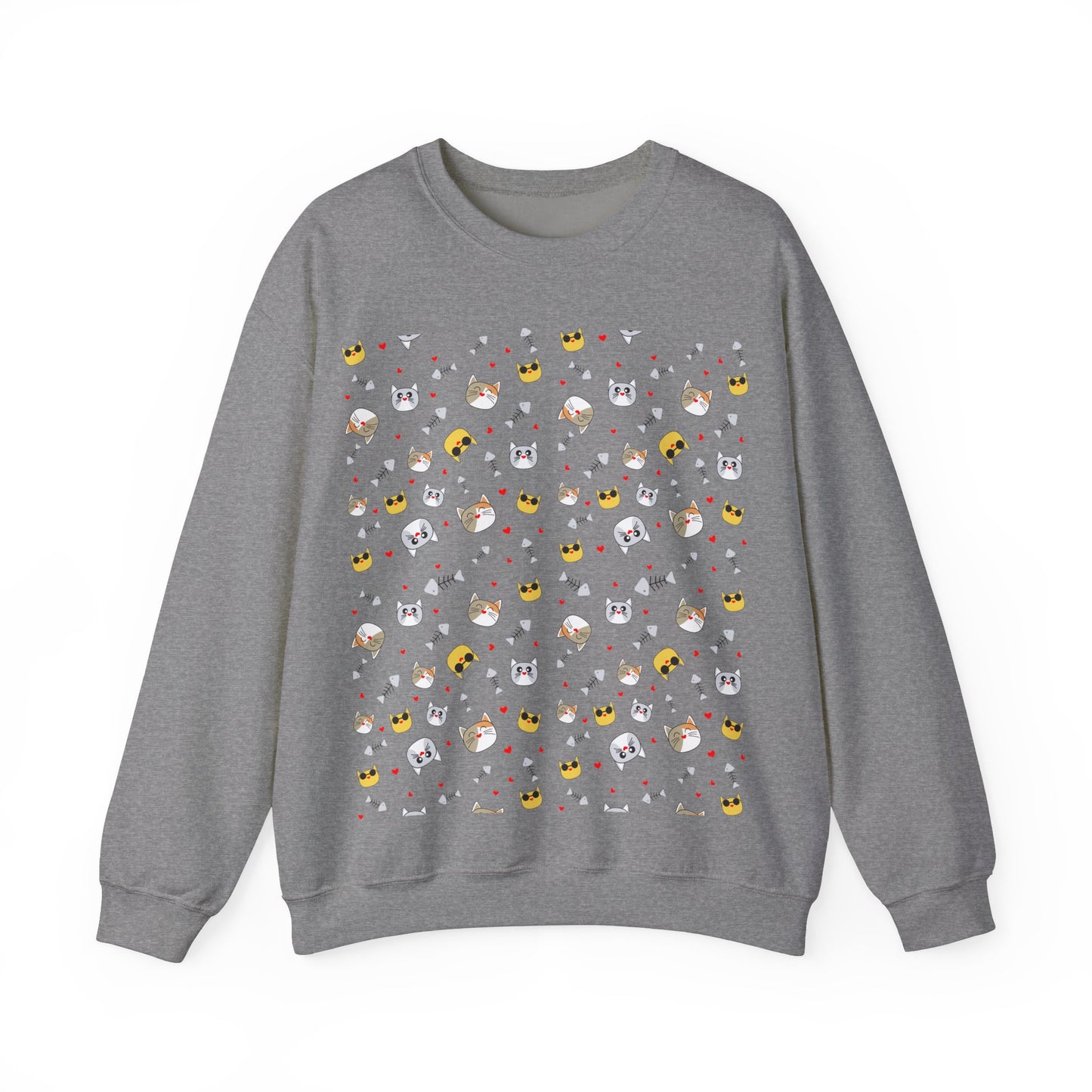 Cute Cartoon Animals Unisex Heavy Blend™ Crewneck Sweatshirt