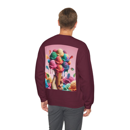 Colorful Ice Cream Crewneck Sweatshirt - Sweet Summer Vibes