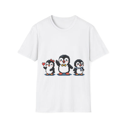Penguin Pixel Tee — Cute Retro Pixel Art Penguins T-Shirt