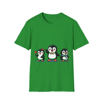 Penguin Pixel Tee — Cute Retro Pixel Art Penguins T-Shirt