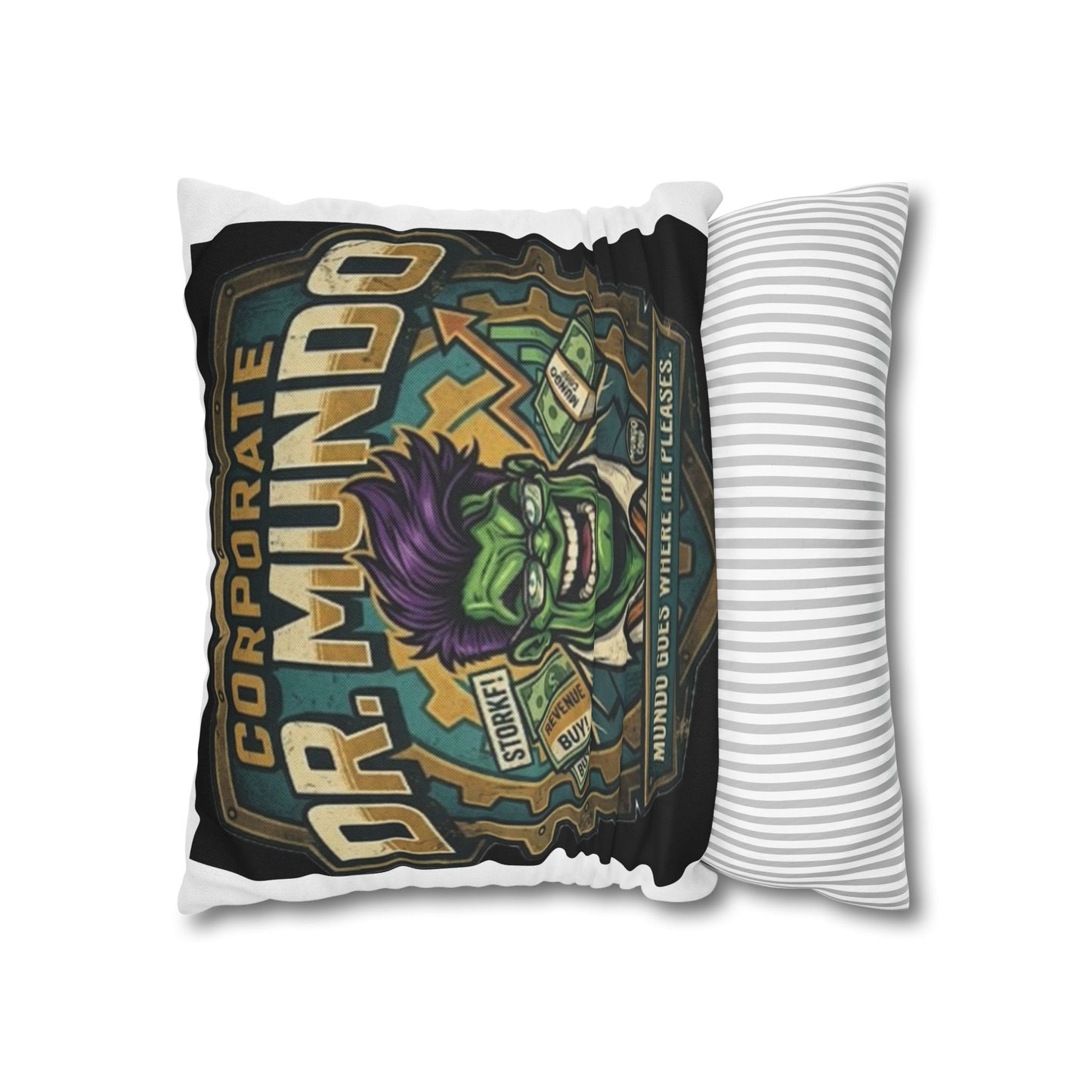 Dr. Mundo Corporate Pillowcase — Funny Gaming Monster Throw Pillowcase