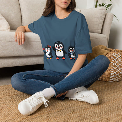 Penguin Pixel Tee — Cute Retro Pixel Art Penguins T-Shirt