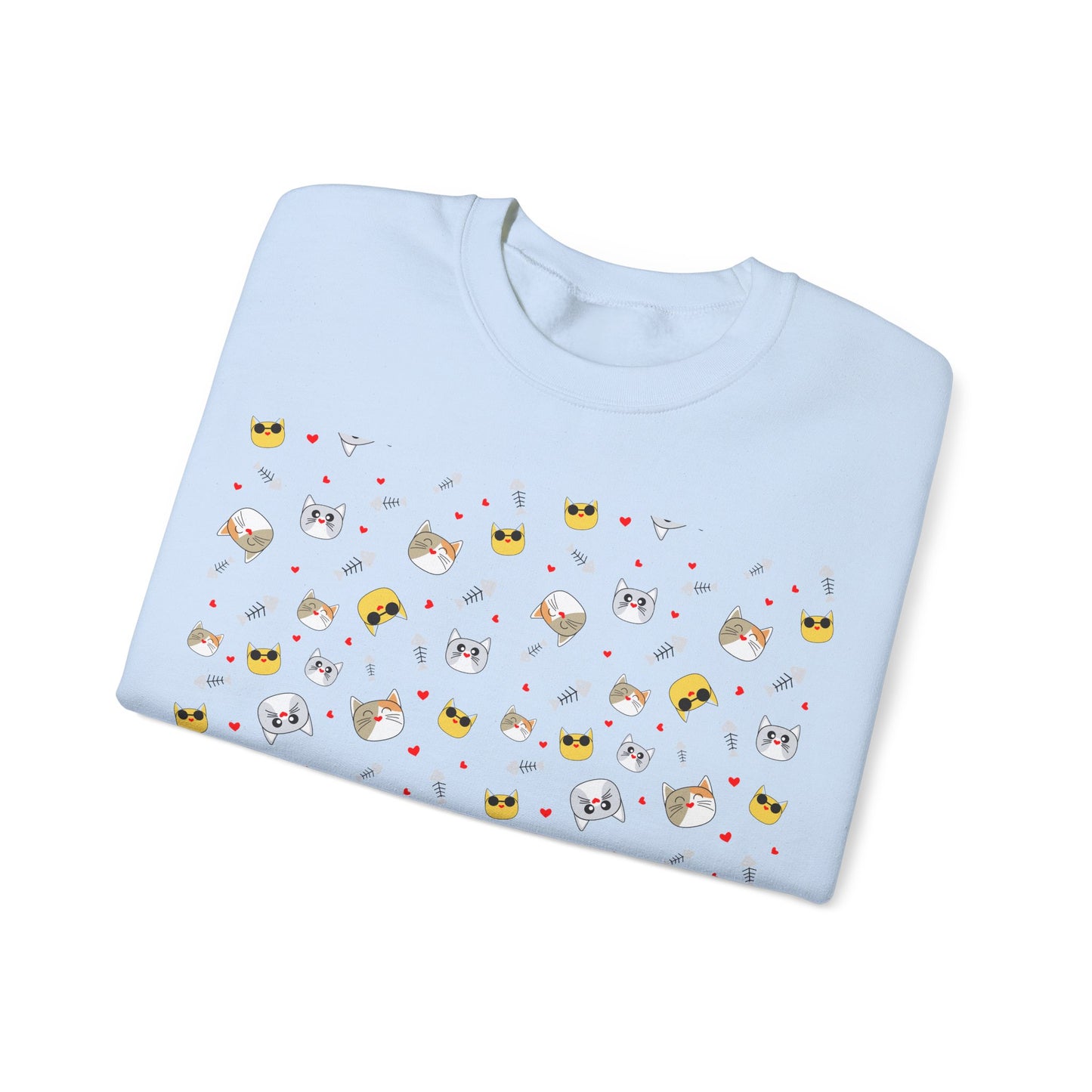 Cute Cartoon Animals Unisex Heavy Blend™ Crewneck Sweatshirt