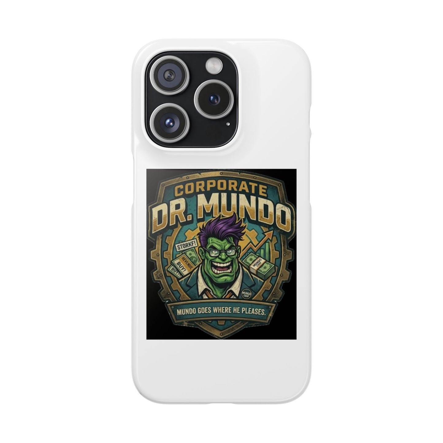 Corporate Dr. Mundo Phone Case — Funny Gaming Snap Case for League of Legends Fans