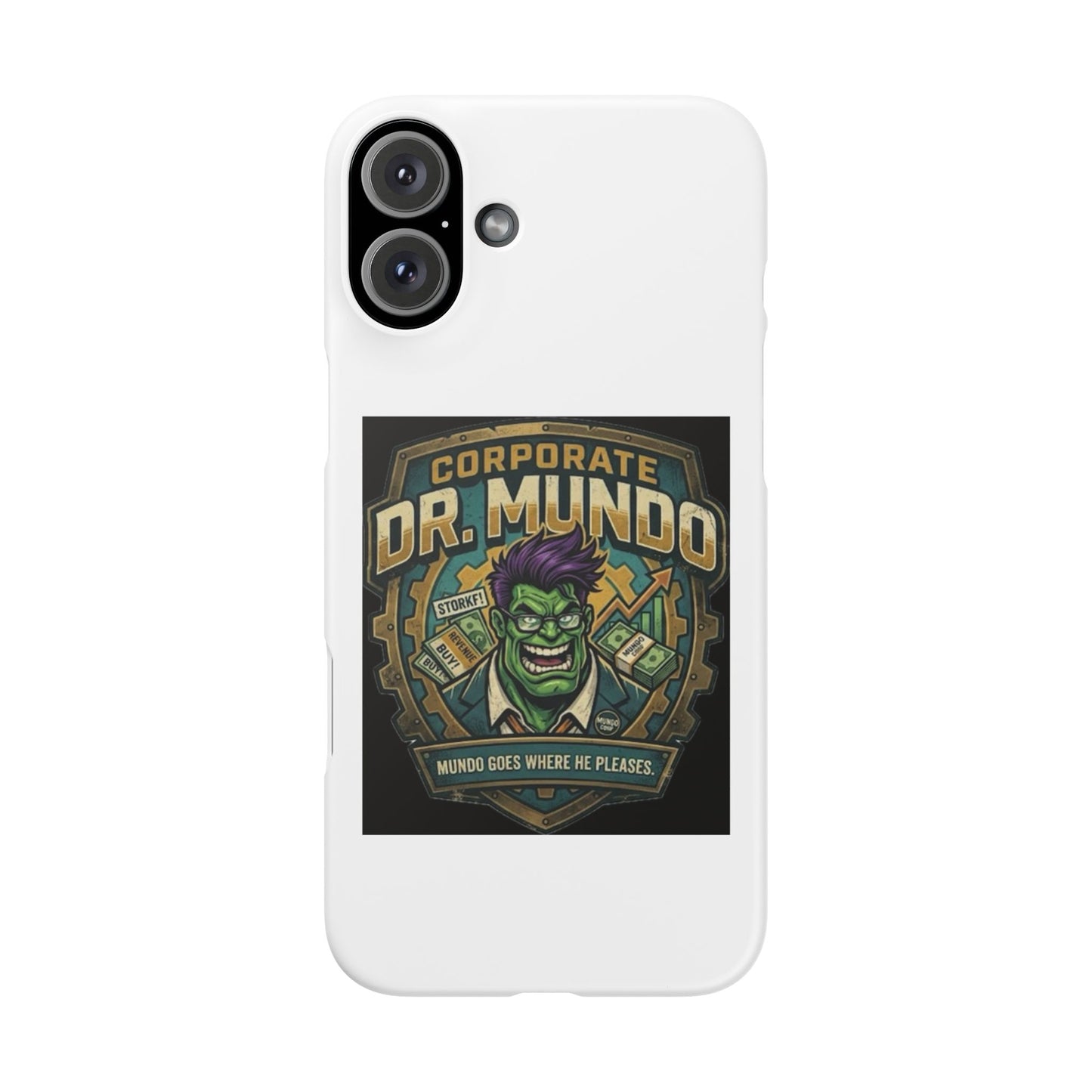 Corporate Dr. Mundo Phone Case — Funny Gaming Snap Case for League of Legends Fans