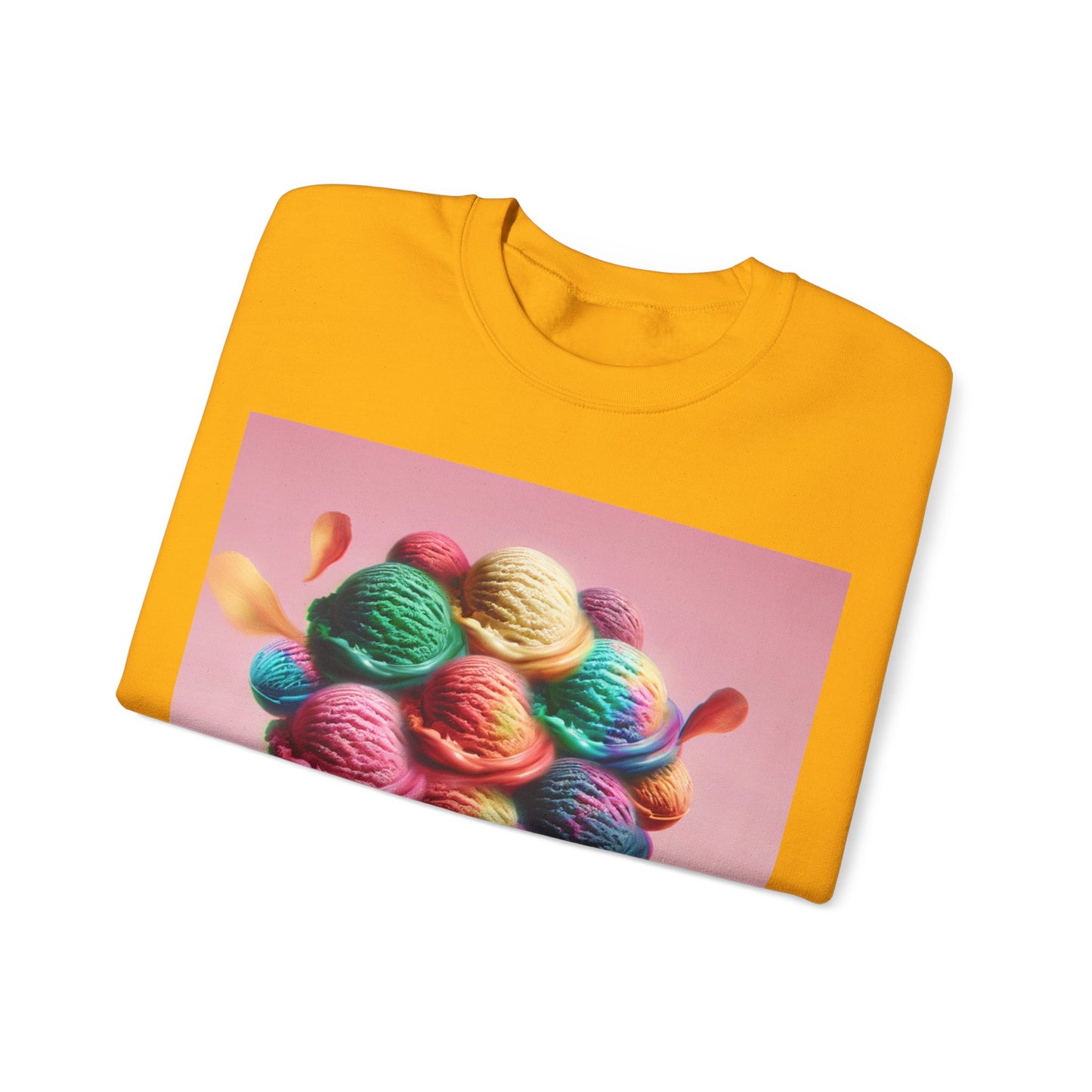 Colorful Ice Cream Crewneck Sweatshirt - Sweet Summer Vibes