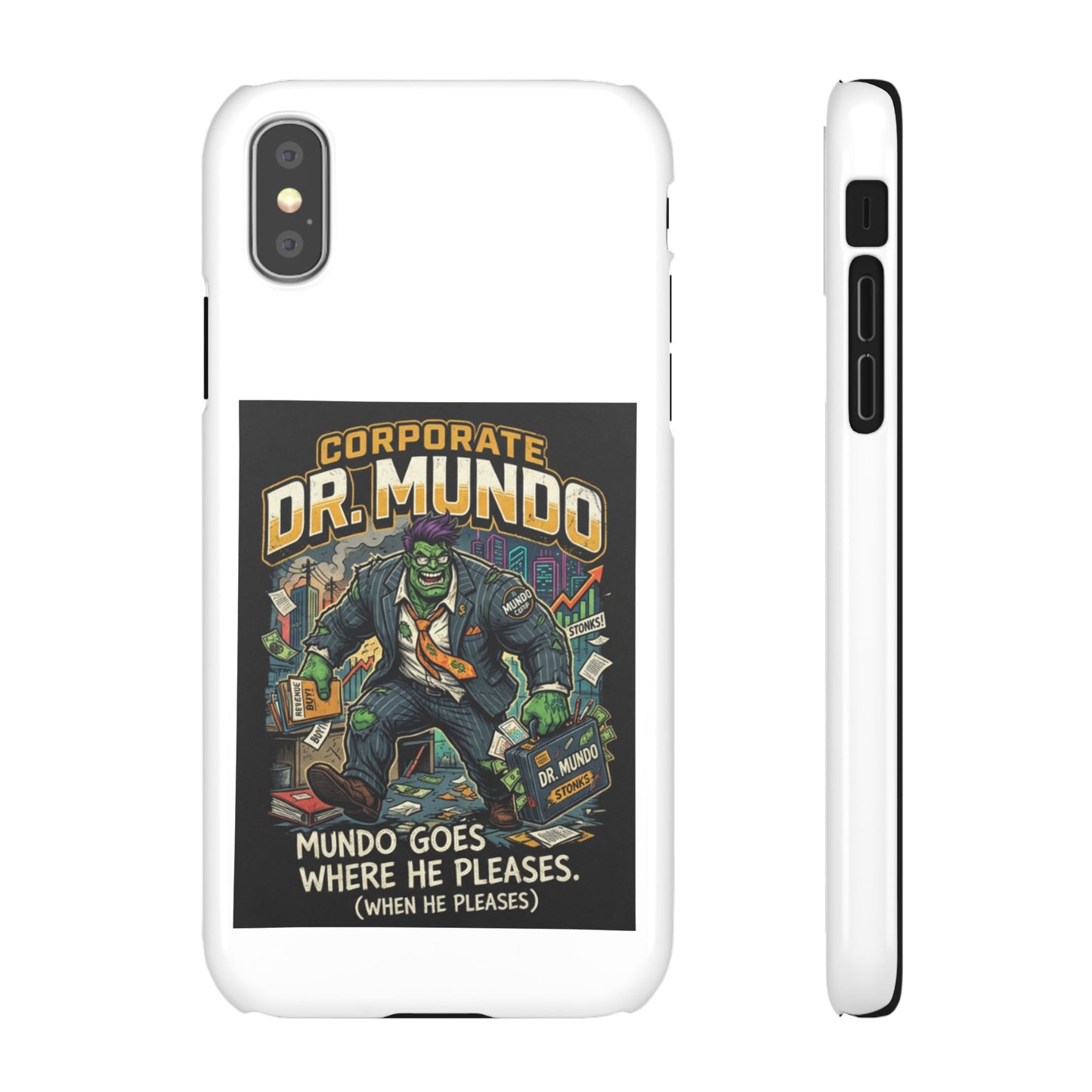 Snap Case — "Corporate Dr. Mundo" Phone Case | Funny Gamer League Riot-Inspired Design