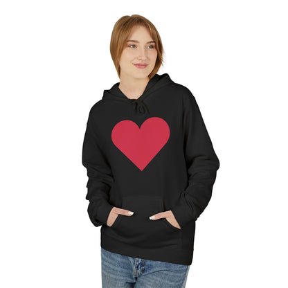 Heart & Rose Pattern Hoodie — Romantic Floral Valentine Pullover