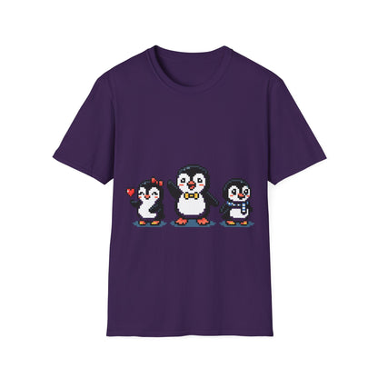 Penguin Pixel Tee — Cute Retro Pixel Art Penguins T-Shirt