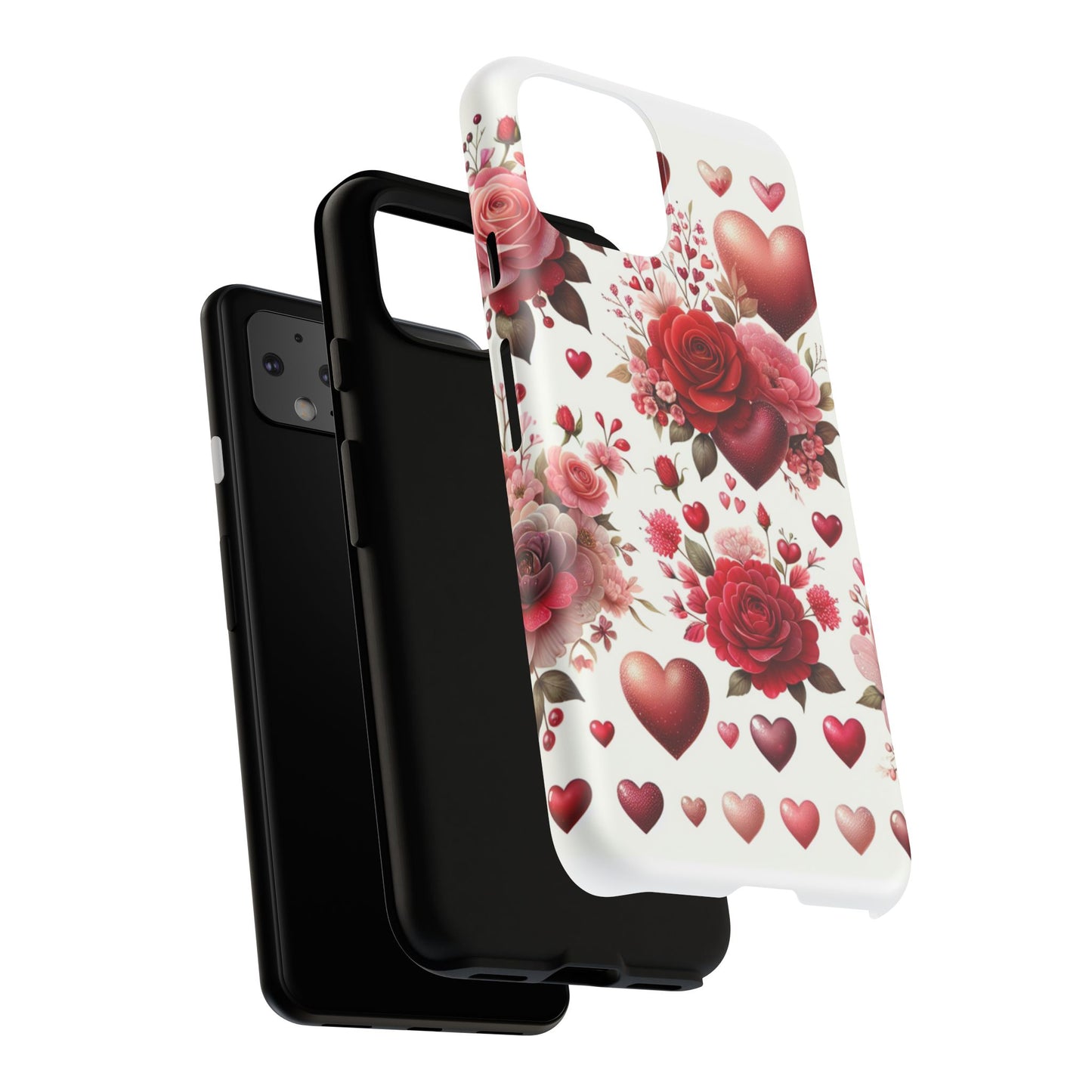 Heartfelt Floral Phone Case | Tough Cases for Love & Romance