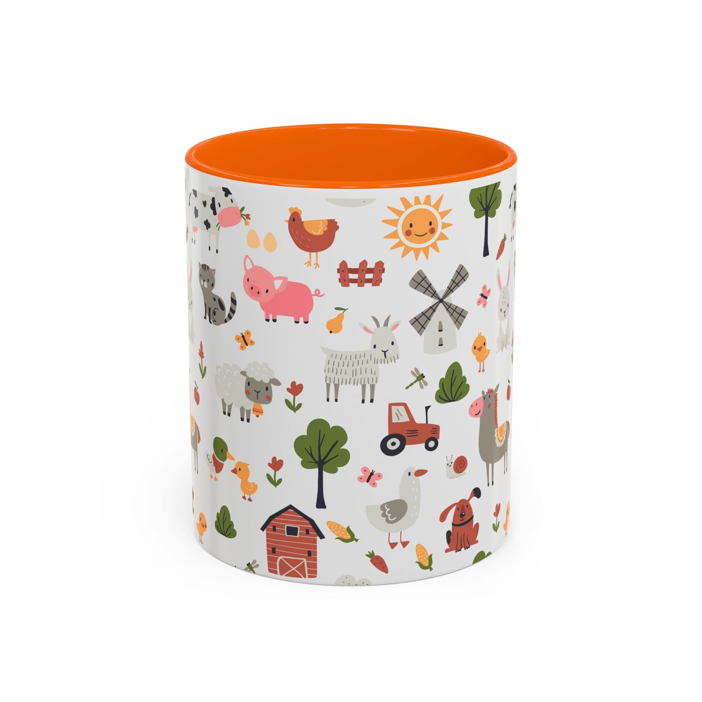 Farmyard Friends Accent Coffee Mug - Cute Animal Design for Cozy Mornings