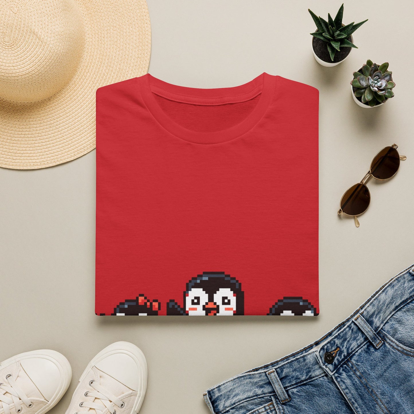 Penguin Pixel Tee — Cute Retro Pixel Art Penguins T-Shirt