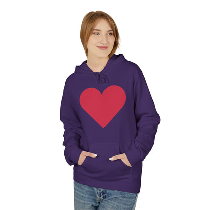Heart & Rose Pattern Hoodie — Romantic Floral Valentine Pullover