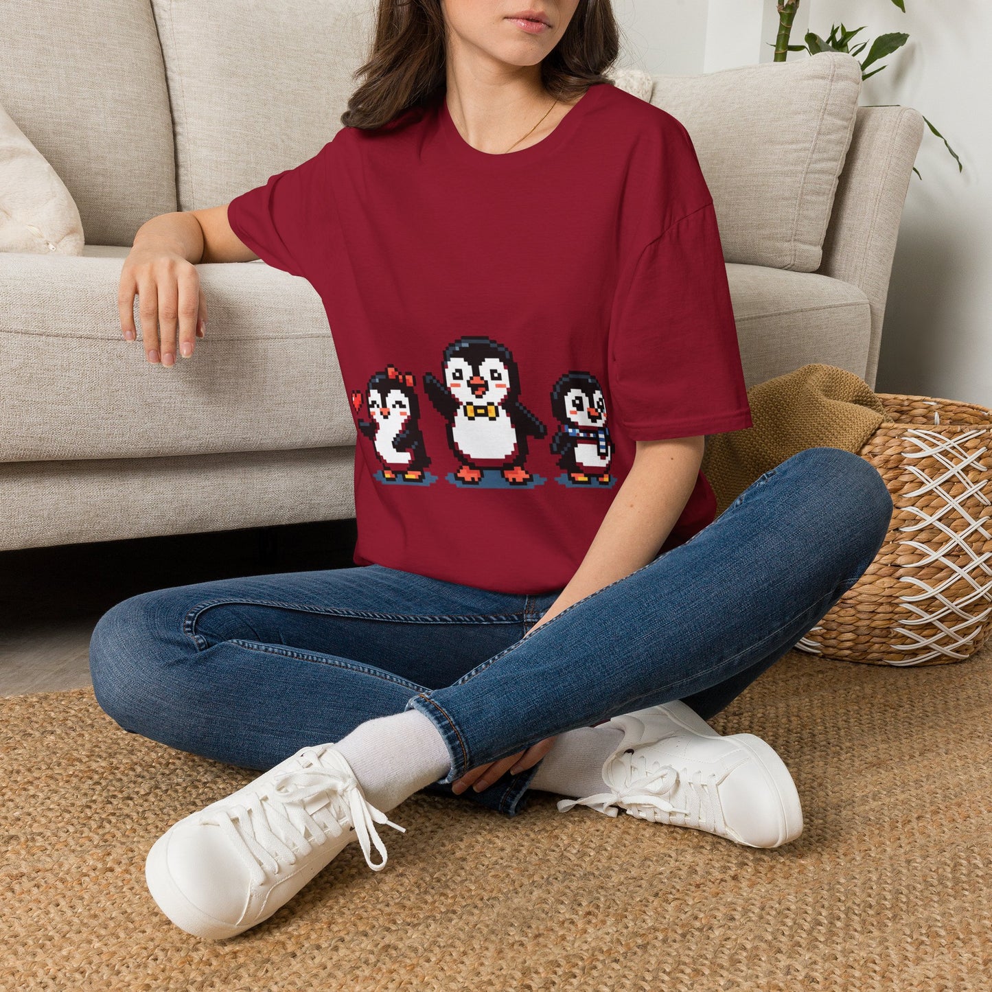 Penguin Pixel Tee — Cute Retro Pixel Art Penguins T-Shirt
