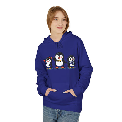 Pixel Penguin Hoodie — Cute Retro 8-Bit Penguin Family Pullover