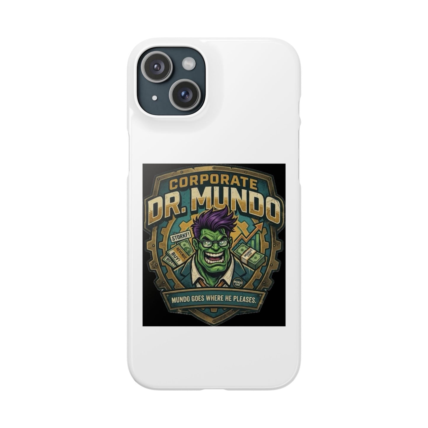 Corporate Dr. Mundo Phone Case — Funny Gaming Snap Case for League of Legends Fans